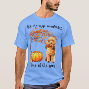 Die schönste Herbstzeit Poodle Scarf Pu T-Shirt
