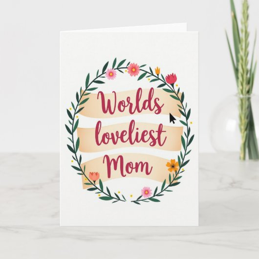 Die schönste Mutter der Welt Karte (Vorderseite)