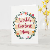 Die schönste Mutter der Welt Karte (Gelbe Blume)