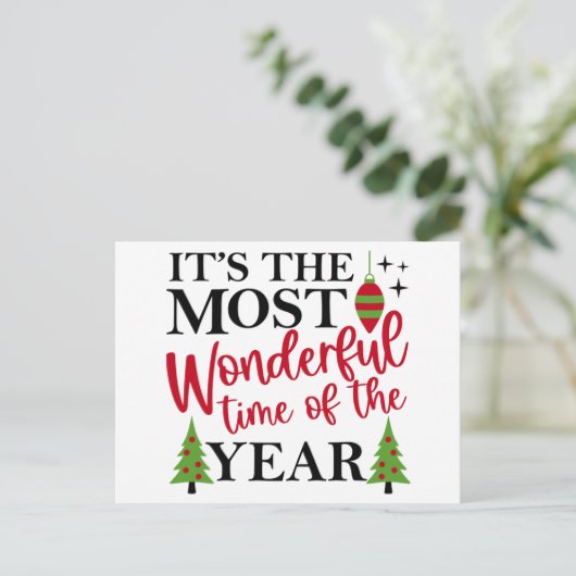 Die schönste Postkarte für den Time Holiday (Stehend Vorderseite)