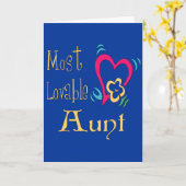 Die schönste Tante der Welt Karte (Gelbe Blume)