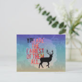 Die Schönste von ihnen alle. Postkarte (Stehend Vorderseite)