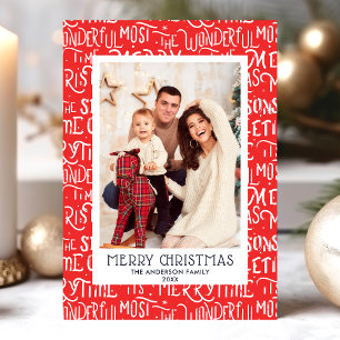 Die schönste Weihnachtsfamilienfotokarte