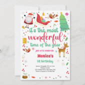 Die schönste Weihnachtsfeier Einladung (Vorderseite)