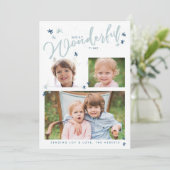 Die schönste Weihnachtskarte der Zeit 3 Foto Einladung (Stehend Vorderseite)