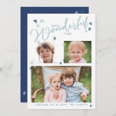 Die schönste Weihnachtskarte der Zeit 3 Foto Einladung (Vorne/Hinten)