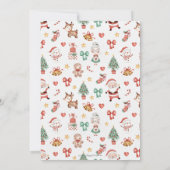 Die schönste Weihnachtszeit 1. Geburtstag Weihnach Einladung (Rückseite)