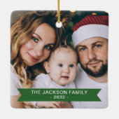 Die schönste Zeit 2 Bilder Weihnachten Keramikornament (Rückseite)