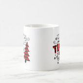 Die schönste Zeit Büffel kariert Kaffeetasse (Mittel)