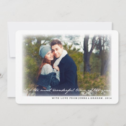 Die schönste Zeit des Fotos Feiertagskarte (Vorderseite)