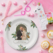 Die schönste Zeit des Fotos Weihnachten Pappteller (Party)