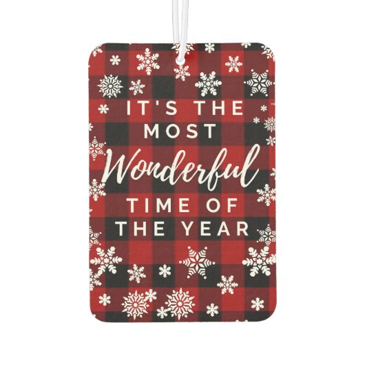 Die schönste Zeit des Jahres Autolufterfrischer (Rückseite)