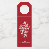 die schönste Zeit des Jahres... Flaschenanhänger (Vorderseite)