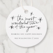 Die schönste Zeit des Jahres Geschenkanhänger (Vorderseite)