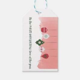 Die schönste Zeit des Jahres Geschenkanhänger