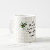 Die schönste Zeit des Jahres Kaffeepause Tasse (Vorderseite Links)