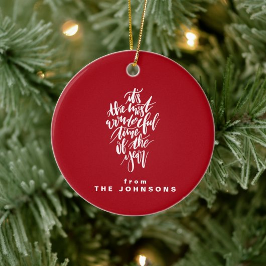 die schönste Zeit des Jahres... Keramik Ornament (Baum)