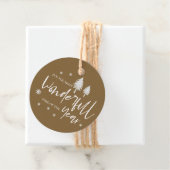 Die schönste Zeit des Jahres Kraft Weihnachten Geschenkanhänger (Beispiel)