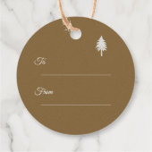 Die schönste Zeit des Jahres Kraft Weihnachten Geschenkanhänger (Rückseite)