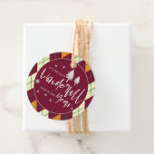 Die schönste Zeit des Jahres Raute Weihnachten Geschenkanhänger (Beispiel)