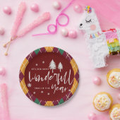 Die schönste Zeit des Jahres Raute Weihnachten Pappteller (Party)