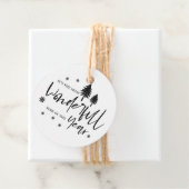 Die schönste Zeit des Jahres Schwarze Weihnachten Geschenkanhänger (Beispiel)