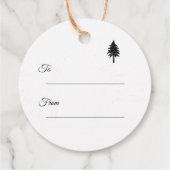 Die schönste Zeit des Jahres Schwarze Weihnachten Geschenkanhänger (Rückseite)