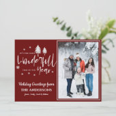 Die schönste Zeit des Jahres Weihnachten Foto (Stehend Vorderseite)
