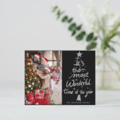 Die schönste Zeit des Jahres Weihnachten Foto (Stehend Vorderseite)