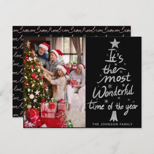 Die schönste Zeit des Jahres Weihnachten Foto (Vorne/Hinten)