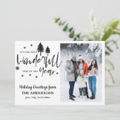 Die schönste Zeit des Jahres Weihnachten Foto (Stehend Vorderseite)