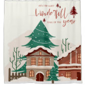 Die schönste Zeit des Jahres Weihnachtsdekoration Duschvorhang (Vorderseite)