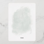 Die schönste Zeit des Jahres Weihnachtskarte Folieneinladung (Rückseite)