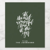 die schönste Zeit des Jahres... Weinetikett (Einzelnes Label)