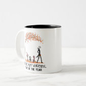 Die schönste Zeit des Jahres Zweifarbige Tasse (Vorderseite Links)