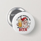 Die schönste Zeit für ein Bier Button (Vorne & Hinten)