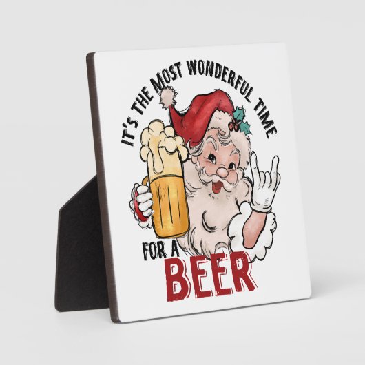 Die schönste Zeit für ein Bier Fotoplatte (Vorderseite)