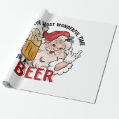 Die schönste Zeit für ein Bier Geschenkpapier (Ungerollt)