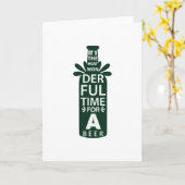 Die schönste Zeit für ein Bier Karte (Gelbe Blume)