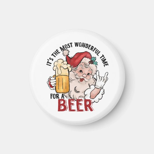 Die schönste Zeit für ein Bier Magnet (Vorne)