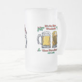 Die schönste Zeit für ein Bier Mattglas Bierglas (VorderseiteRechts)