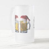 Die schönste Zeit für ein Bier Mattglas Bierglas (Vorderseite Links)