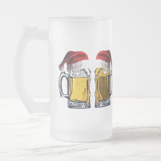 Die schönste Zeit für ein Bier Mattglas Bierglas (Links)