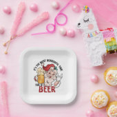 Die schönste Zeit für ein Bier Pappteller (Party)