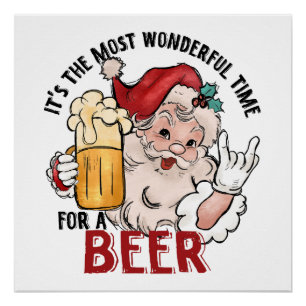 Die schönste Zeit für ein Bier Poster