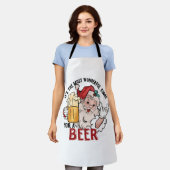 Die schönste Zeit für ein Bier Schürze (Getragen)
