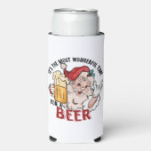 Die schönste Zeit für ein Bier Selters Dosenkühler (Seltzer Vorderseite)