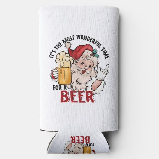 Die schönste Zeit für ein Bier Selters Dosenkühler (Rückseite)