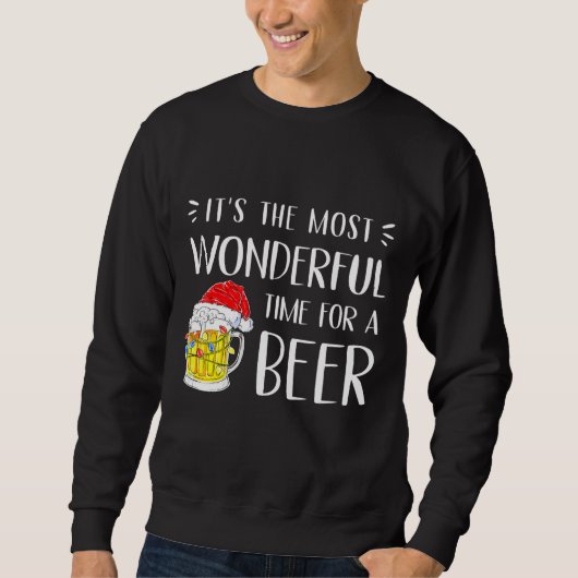 Die schönste Zeit für ein Bier Sweatshirt (Vorderseite)