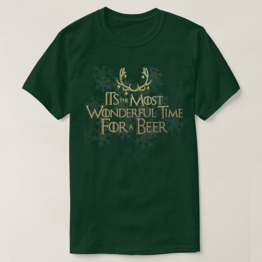 Die schönste Zeit für ein Bier T-Shirt (Design vorne)